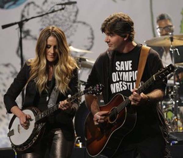 Martin Strayer and Emily Robison together in a photo.